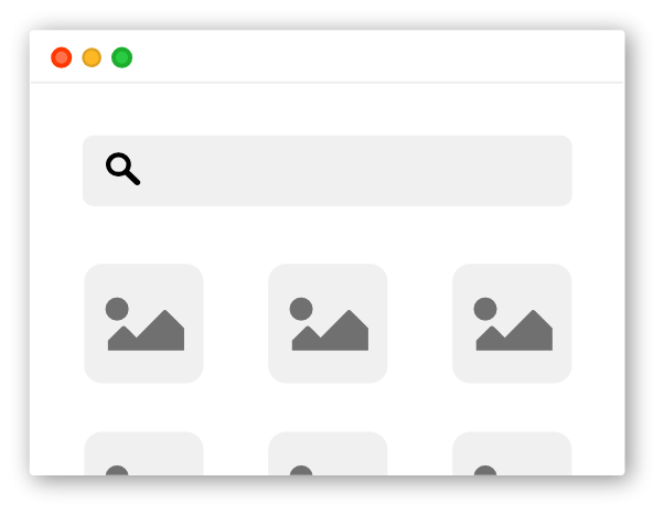 Søke og laste ned bilder